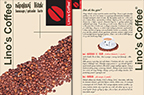 Linos coffee | Grafický návrh | Fotografovanie | tlač nápojových lístkov